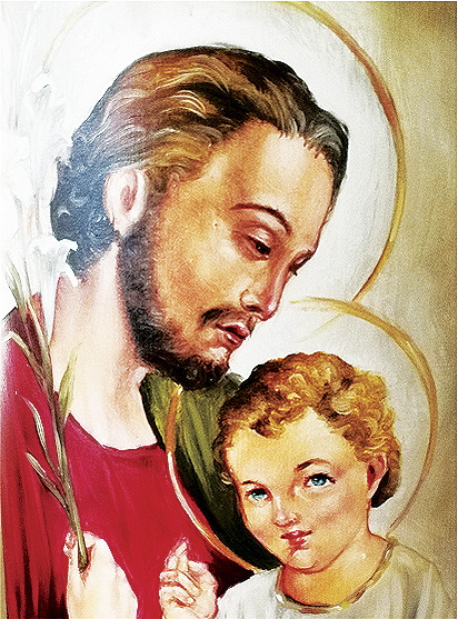 Vela Decorativa pintada al &Oacute;leo: San Jos&eacute; 1 / decorative handmade candle painted in oil: Saint Joseph 1