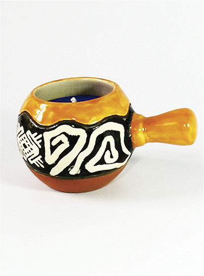 ACCESORIOS DECORATIVOS para velas, elaborados a mano - ILUMINARTE &reg;: Vela en Cer&aacute;mica 2: Acuario / handmade decorative accessories for candles - ceramic candle 2: aquarium ball