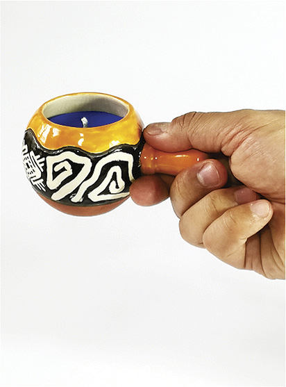 ACCESORIOS DECORATIVOS para velas, elaborados a mano - ILUMINARTE &reg;: Vela en Cer&aacute;mica 2: Acuario / handmade decorative accessories for candles - ceramic candle 2: aquarium ball