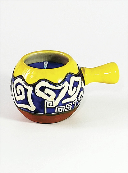 ACCESORIOS DECORATIVOS para velas, elaborados a mano - ILUMINARTE &reg;: Vela en Cer&aacute;mica 2: Acuario / handmade decorative accessories for candles - ceramic candle 2: aquarium ball