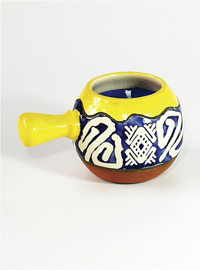 ACCESORIOS DECORATIVOS para velas, elaborados a mano - ILUMINARTE &reg;: Vela en Cer&aacute;mica 2: Acuario / handmade decorative accessories for candles - ceramic candle 2: aquarium ball