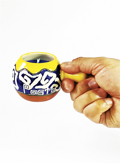 ACCESORIOS DECORATIVOS para velas, elaborados a mano - ILUMINARTE &reg;: Vela en Cer&aacute;mica 2: Acuario / handmade decorative accessories for candles - ceramic candle 2: aquarium ball