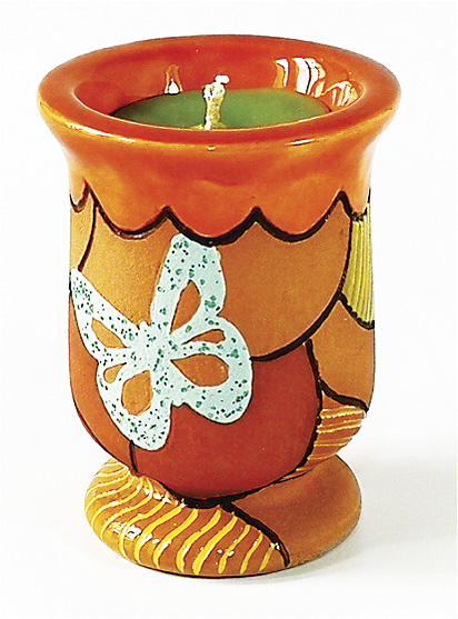 ACCESORIOS DECORATIVOS para velas, elaborados a mano - ILUMINARTE &reg;: Vela en Cer&aacute;mica: Candelabro 1 / handmade decorative accessories for candles: ceramic candle - chandelier 1