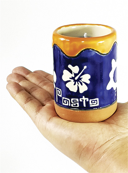 ACCESORIOS DECORATIVOS para velas, elaborados a mano - ILUMINARTE &reg;: Vela en Cer&aacute;mica 3: Copa / handmade decorative accessories for candles - ceramic candle 3: cup