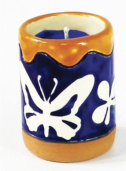 ACCESORIOS DECORATIVOS para velas, elaborados a mano - ILUMINARTE &reg;: Vela en Cer&aacute;mica 3: Copa / handmade decorative accessories for candles - ceramic candle 3: cup