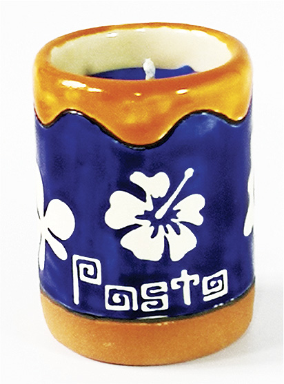 ACCESORIOS DECORATIVOS para velas, elaborados a mano - ILUMINARTE &reg;: Vela en Cer&aacute;mica 3: Copa / handmade decorative accessories for candles - ceramic candle 3: cup