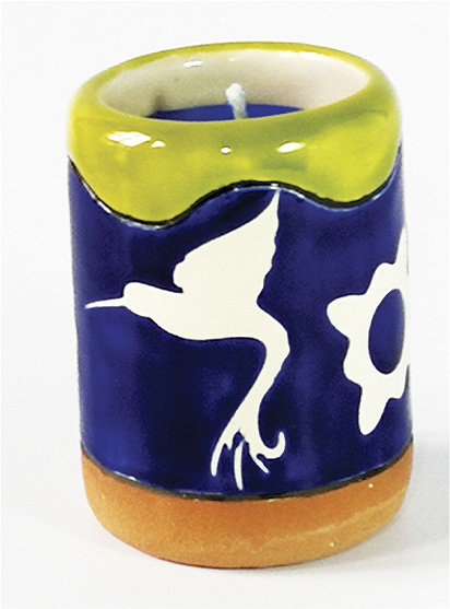 ACCESORIOS DECORATIVOS para velas, elaborados a mano - ILUMINARTE &reg;: Vela en Cer&aacute;mica 3: Copa / handmade decorative accessories for candles - ceramic candle 3: cup