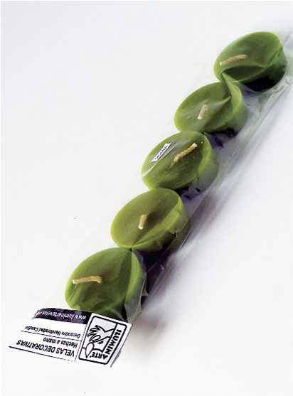 ACCESORIOS DECORATIVOS para velas, elaborados a mano - ILUMINARTE &reg;: VELAS DE PEBETERO / handmade decorative accessories for candles: cauldron candles