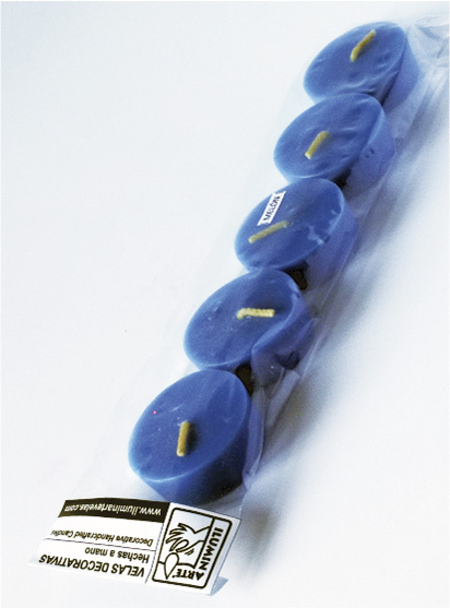 ACCESORIOS DECORATIVOS para velas, elaborados a mano - ILUMINARTE &reg;: VELAS DE PEBETERO / handmade decorative accessories for candles: cauldron candles