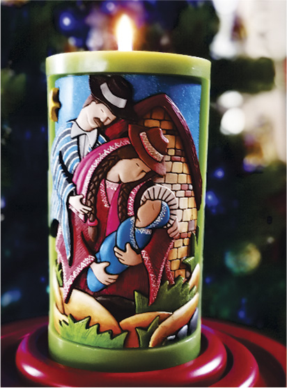 Vela Decorativa en Relieve: Pesebre Campesino 1 / handmade candle: typical Nativity 1 Vela Decorativa en Relieve: Pesebre Campesino 1 / handmade candle: typical Nativity 1