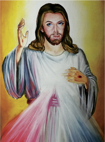 Vela Decorativa pintada al Óleo: Divina Misericordia de Jesús 2 / decorative handmade candle painted in oil: Divine Mercy of Jesus 2 Vela Decorativa pintada al Óleo: Divina Misericordia de Jesús 2 / decorative handmade candle painted in oil: Divine Mercy of Jesus 2
