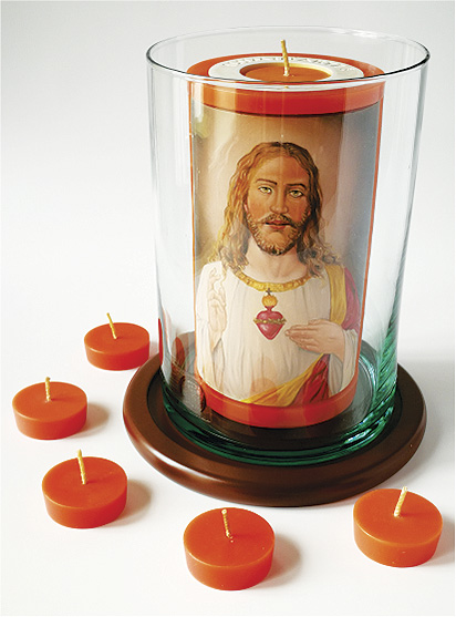 Vela Decorativa pintada al Óleo: Sagrado Corazón de Jesús 1 / decorative handmade candle painted in oil: Holy Heart of Jesus 1 Vela Decorativa pintada al Óleo: Sagrado Corazón de Jesús 1 / decorative handmade candle painted in oil: Holy Heart of Jesus 1
