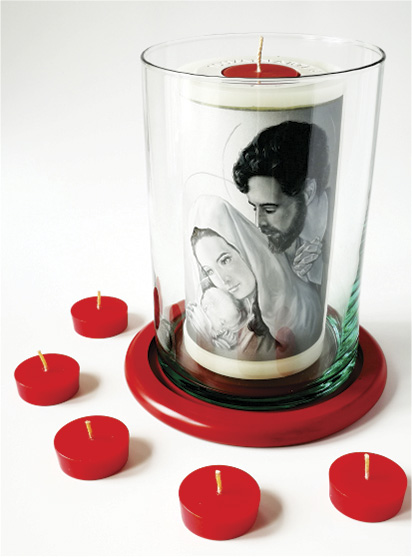 Vela Decorativa pintada al Óleo: Sagrada Familia 1 / decorative handmade candle painted in oil: Holy Family 1 Vela Decorativa pintada al Óleo: Sagrada Familia 1 / decorative handmade candle painted in oil: Holy Family 1