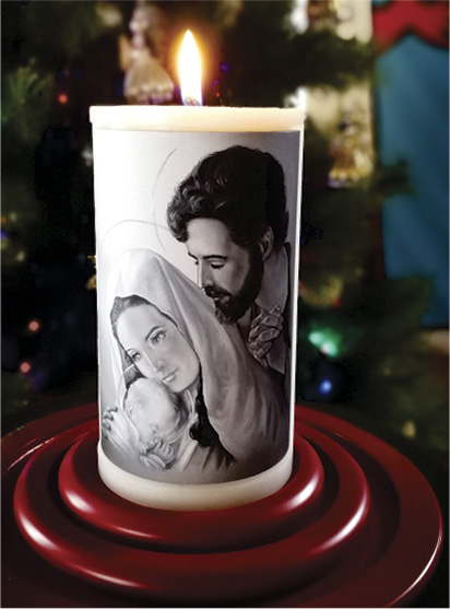Vela Decorativa pintada al Óleo: Sagrada Familia 1 / decorative handmade candle painted in oil: Holy Family 1 Vela Decorativa pintada al Óleo: Sagrada Familia 1 / decorative handmade candle painted in oil: Holy Family 1