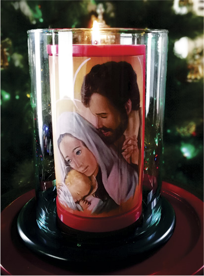 Vela Decorativa pintada al Óleo: Sagrada Familia 1 / decorative handmade candle painted in oil: Holy Family 1 Vela Decorativa pintada al Óleo: Sagrada Familia 1 / decorative handmade candle painted in oil: Holy Family 1