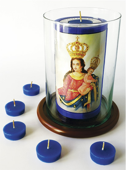 Vela Decorativa pintada al Óleo: Virgen de Las Lajas 1 / decorative handmade candle painted in oil: Virgin of Las Lajas 1 Vela Decorativa pintada al Óleo: Virgen de Las Lajas 1 / decorative handmade candle painted in oil: Virgin of Las Lajas 1