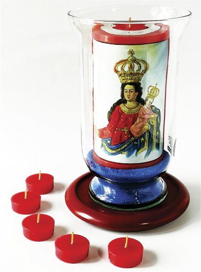 Vela Decorativa pintada al Óleo: Virgen de Las Lajas 1 / decorative handmade candle painted in oil: Virgin of Las Lajas 1 Vela Decorativa pintada al Óleo: Virgen de Las Lajas 1 / decorative handmade candle painted in oil: Virgin of Las Lajas 1