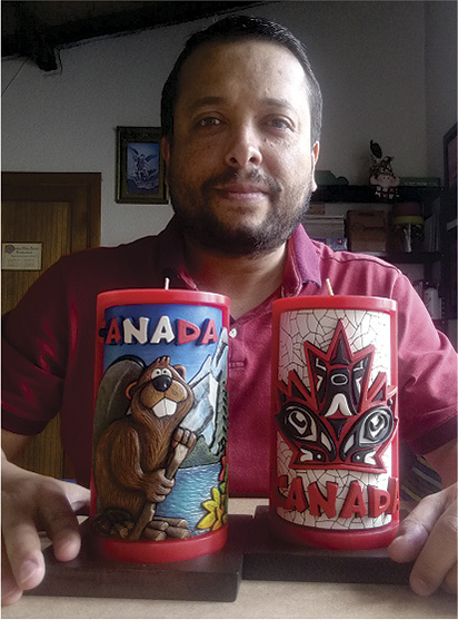 Vela Decorativa Tallada a Mano: Castor Canad&aacute; 1 / decorative hand carved candle: Canadian beaver 1