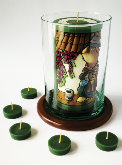 Vela Decorativa Tallada a Mano: Cuy Campesino 1 / decorative hand carved candle: guinea pig 1