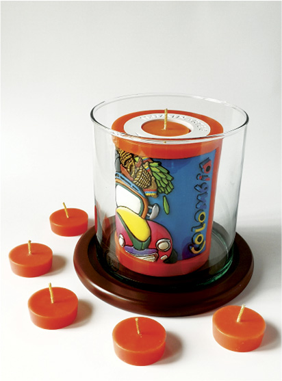 Vela Decorativa en Relieve: Chiva T&iacute;pica 1 / handmade candle: typical colombian truck 1