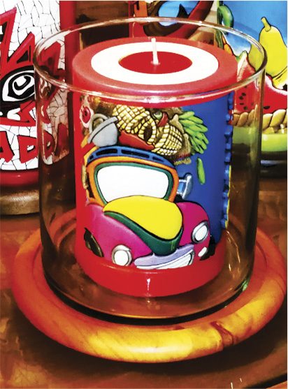 Vela Decorativa en Relieve: Chiva T&iacute;pica 1 / handmade candle: typical colombian truck 1