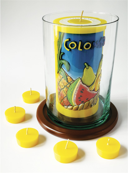 Vela Decorativa en Relieve: Frutas Tropicales 1 / handmade candle: tropical fruits 1 Vela Decorativa en Relieve: Frutas Tropicales 1 / handmade candle: tropical fruits 1