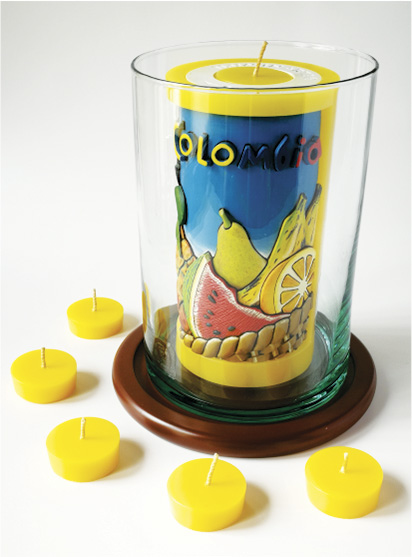 Vela Decorativa en Relieve: Frutas Tropicales 1 / handmade candle: tropical fruits 1 Vela Decorativa en Relieve: Frutas Tropicales 1 / handmade candle: tropical fruits 1