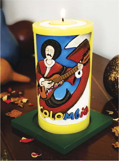 Vela Decorativa en Relieve: Guitarrista Campesino 1 / handmade candle: typical colombian guitarist 1 Vela Decorativa en Relieve: Guitarrista Campesino 1 / handmade candle: typical colombian guitarist 1
