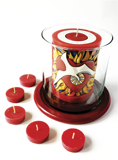 Vela Decorativa en Relieve: Esp&iacute;ritu Santo 1 / handmade candle: The Holy Spirit 1