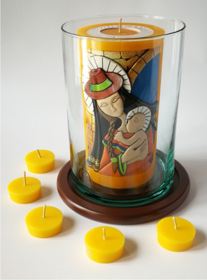 Vela Decorativa en Relieve: Virgen María Campesina 1 / handmade candle: Typical Virgin Mary 1 Vela Decorativa en Relieve: Virgen María Campesina 1 / handmade candle: Typical Virgin Mary 1